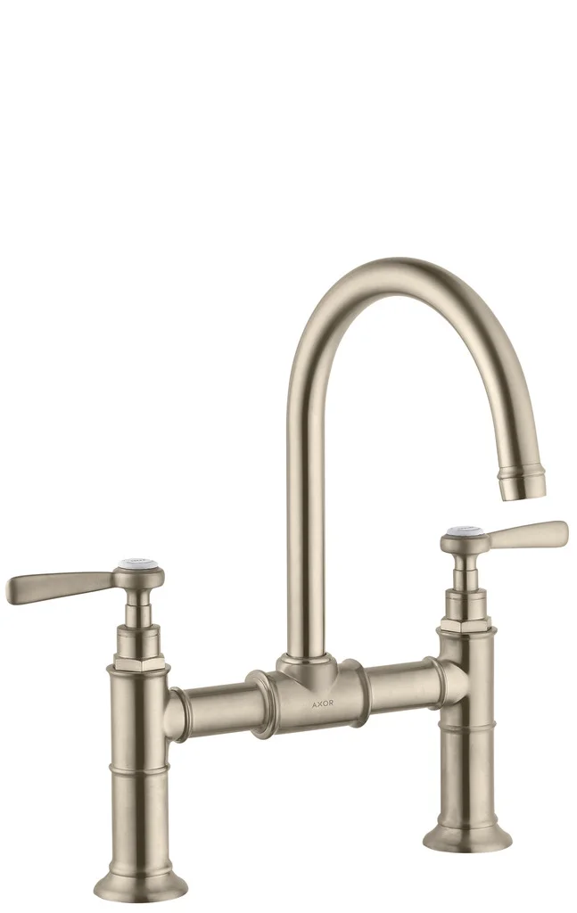 Hansgrohe AXOR Montreux 2-Griff Waschtischarmatur mit Hebelgriff in Chrom, Ausladung 175 mm, Auslaufhöhe 224 mm Hansgrohe AXOR Montreux 2-Griff Waschtischarmatur mit Hebelgriff in Chrom, Ausladung 175 mm, Auslaufhöhe 224 mm