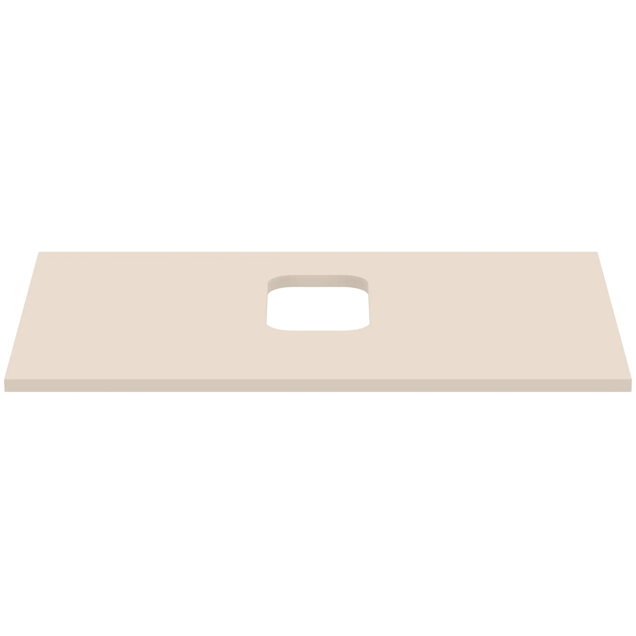 Waschtischplatte i.life B mittiger Ausschnitt für eine Schale 802x507x18mm Weiß matt Waschtischplatte i.life B mittiger Ausschnitt für eine Schale 802x507x18mm Weiß matt