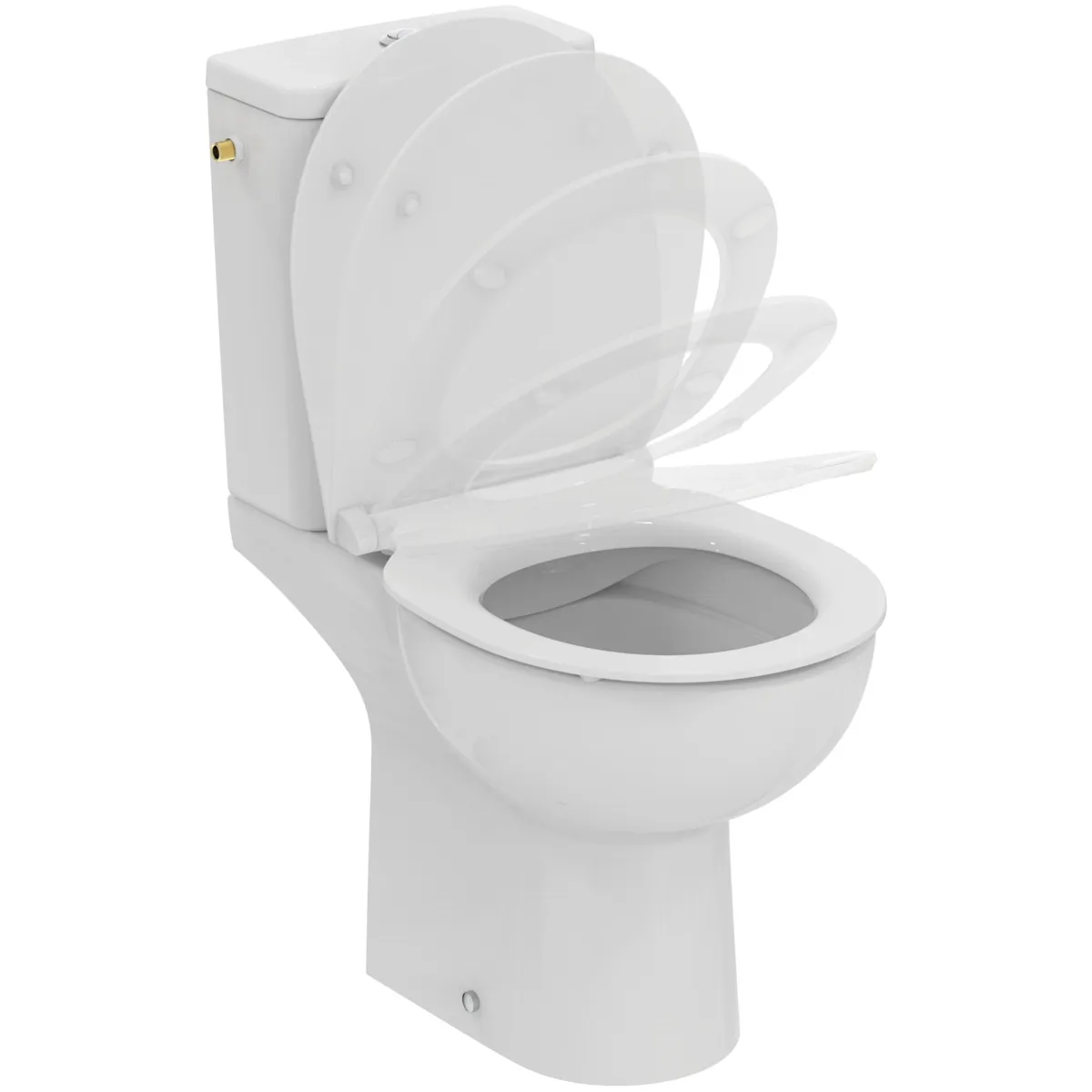 WC-Paket Eurovit mit Standtiefspül-WC Spülkasten Zulauf oben und WC-Sitz Weiß WC-Paket Eurovit mit Standtiefspül-WC Spülkasten Zulauf oben und WC-Sitz Weiß