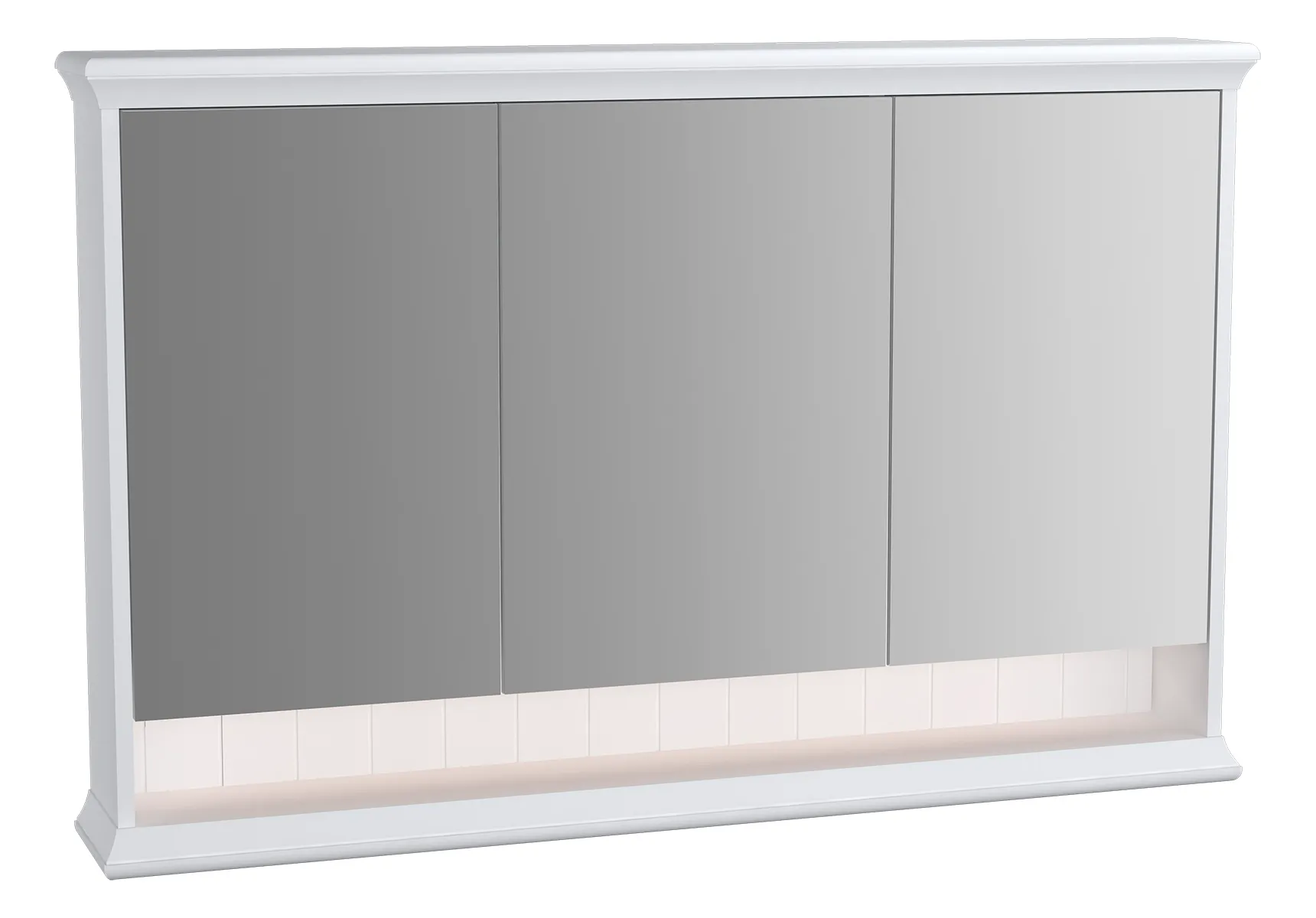 VitrA Valarte LED-Spiegelschrank 118 cm Weiß Matt
