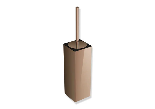 HEWI WC-Bürstengarnitur System 900Q, PVD Kupfer glänzend, 438 mm hoch, Wandmontage