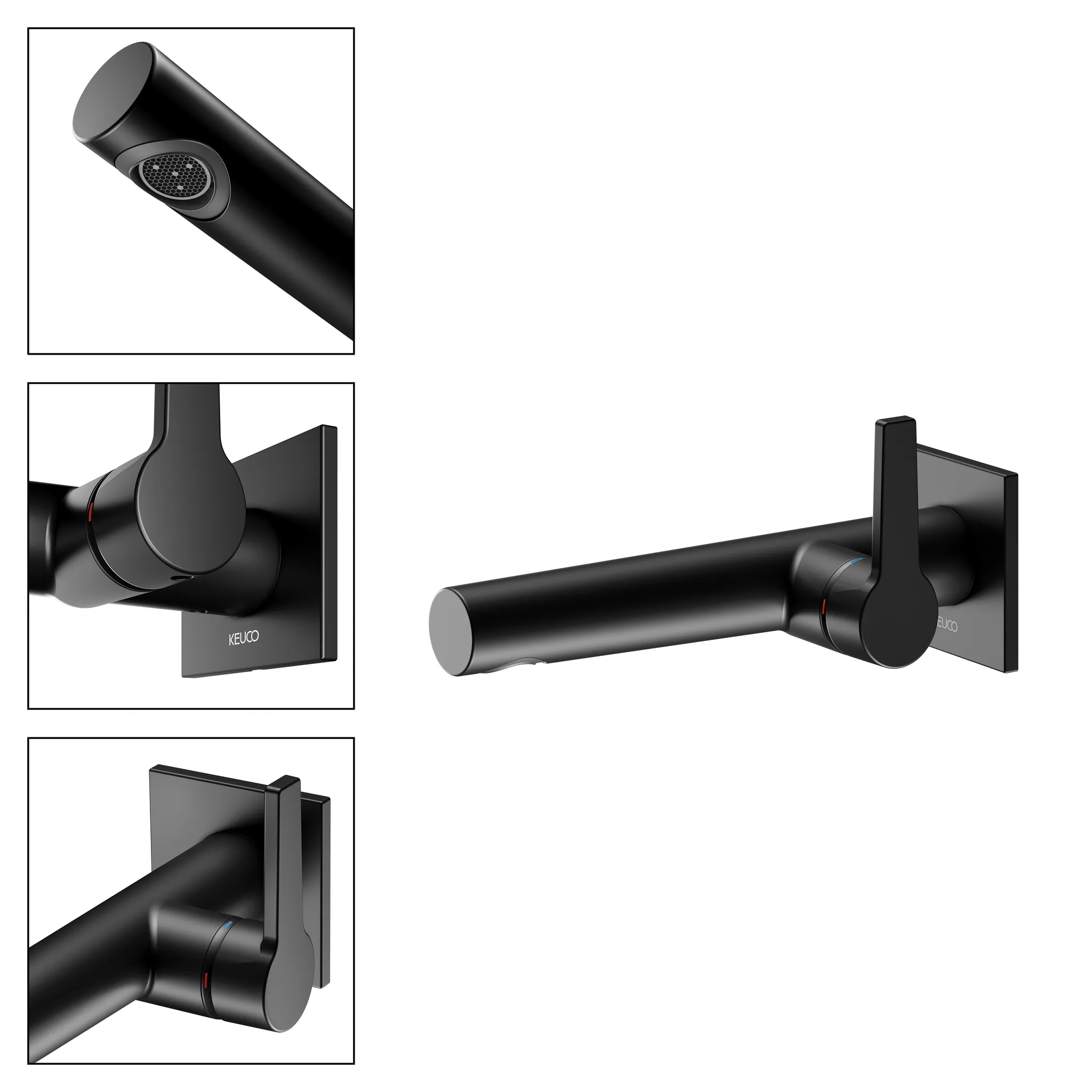 KEUCO EDITION 11 Einhebel-Waschtischmischer Unterputz 1 Loch schwarz matt KEUCO EDITION 11 Einhebel-Waschtischmischer Unterputz 1 Loch schwarz matt