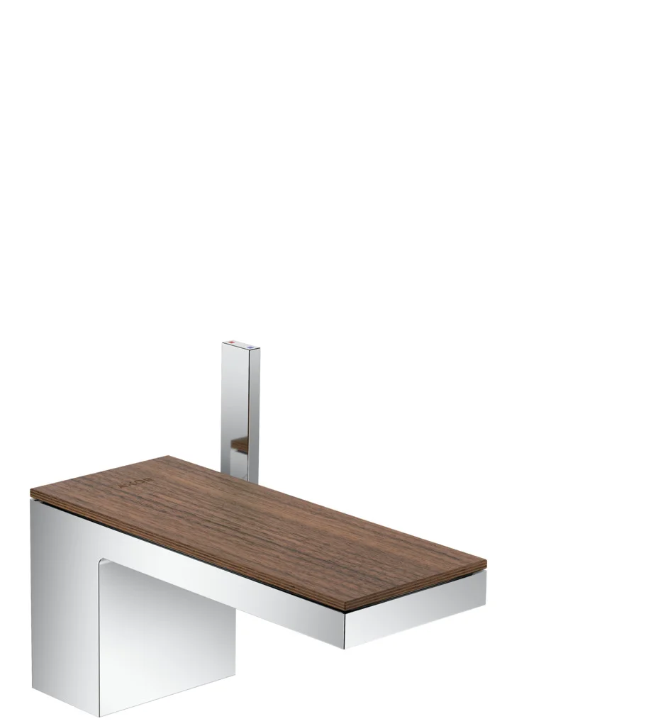 Hansgrohe AXOR MyEdition Einhebel-Waschtischmischer 70, Chrom, Ausladung 151 mm, Auslaufhöhe 70 mm, PowderRain Strahlart, max. Durchflussmenge 5 l/min
