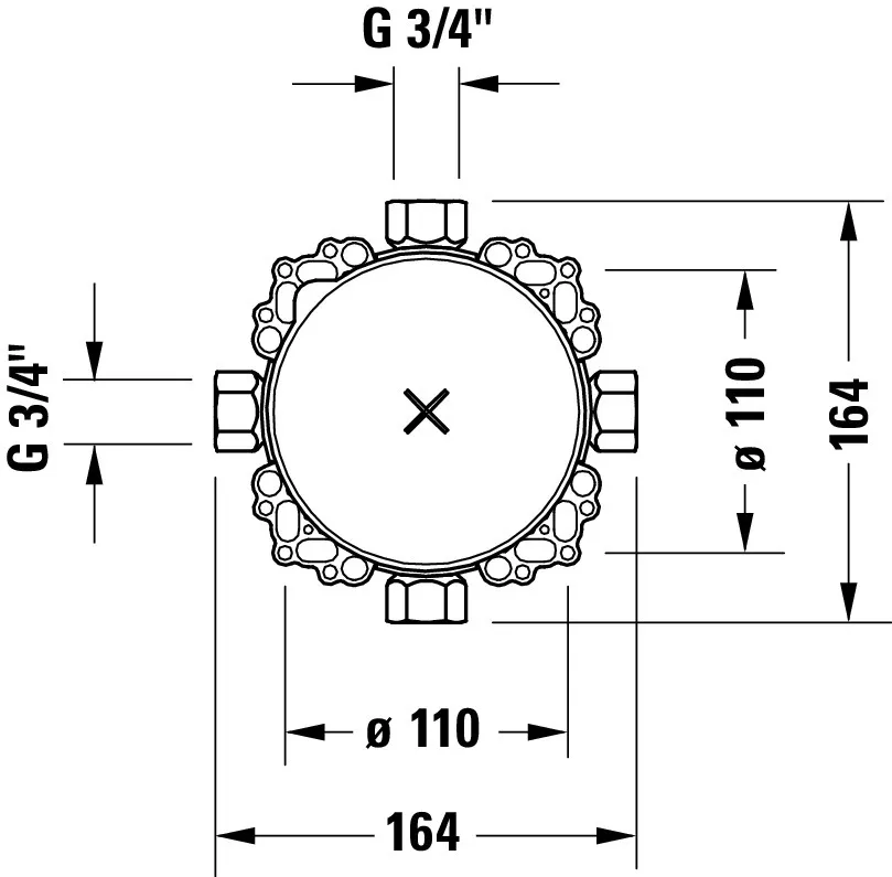 Duravit Unterputz-Armatur „Zubehör Armaturen“ Duravit Unterputz-Armatur „Zubehör Armaturen“