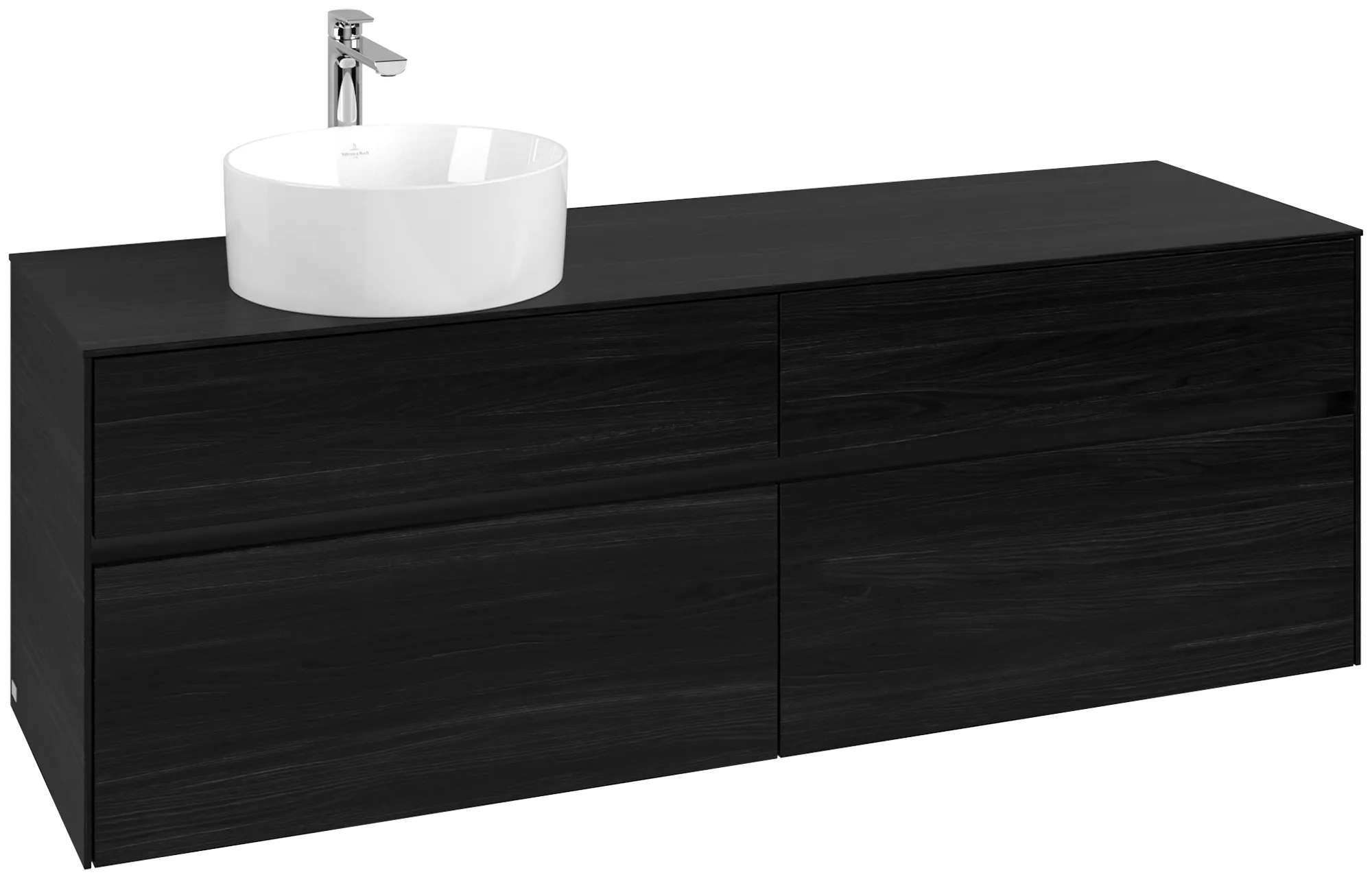 Villeroy & Boch Collaro Waschbeckenunterschrank C05000, 1600 x 548 x 500 mm, Black Oak
