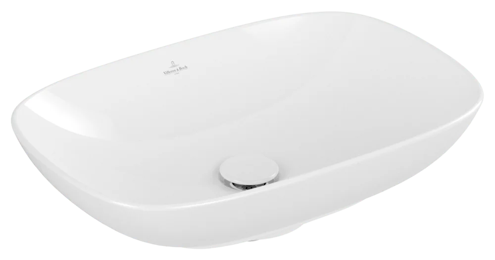 Villeroy & Boch Loop & Friends Aufsatzwaschbecken 560x380mm Rechteck Weiß Alpin Villeroy & Boch Loop & Friends Aufsatzwaschbecken 560x380mm Rechteck Weiß Alpin