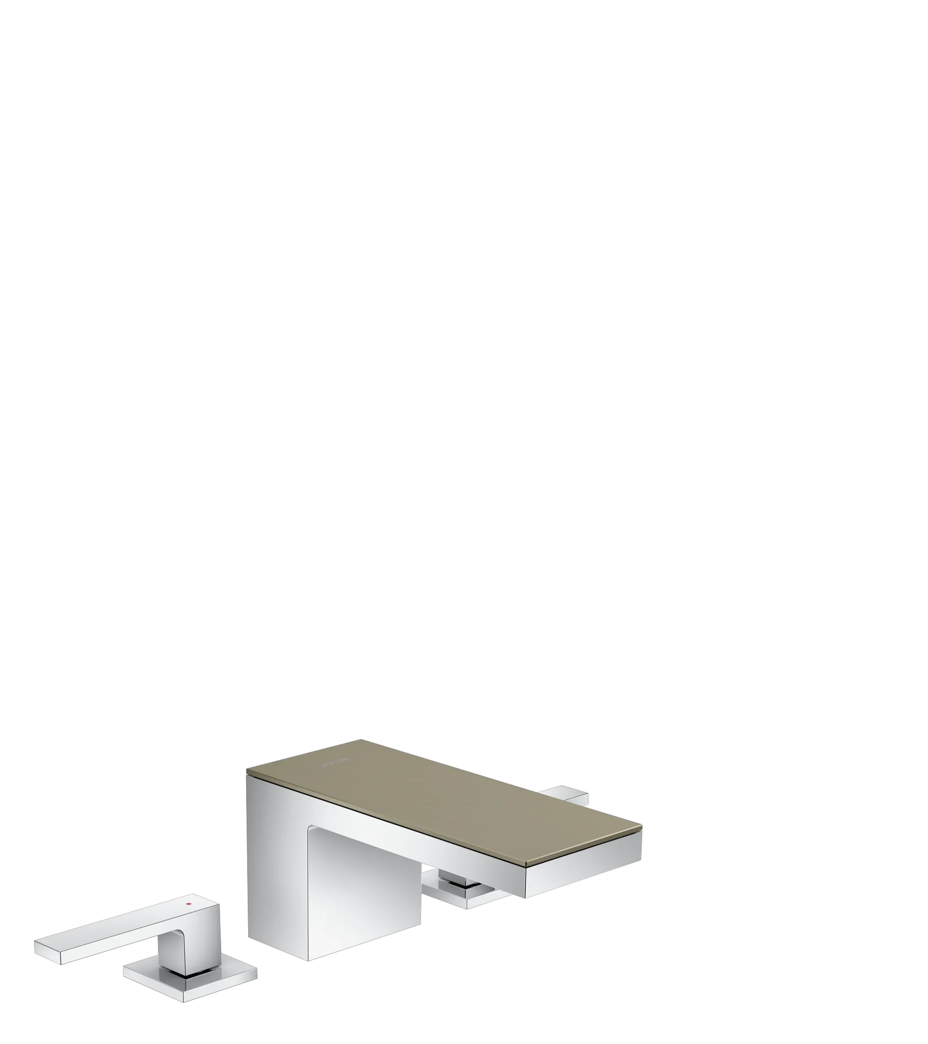 Hansgrohe AXOR MyEdition 3-Loch Waschtischarmatur 70 mit Push-Open Ablaufgarnitur, Chrom Hansgrohe AXOR MyEdition 3-Loch Waschtischarmatur 70 mit Push-Open Ablaufgarnitur, Chrom