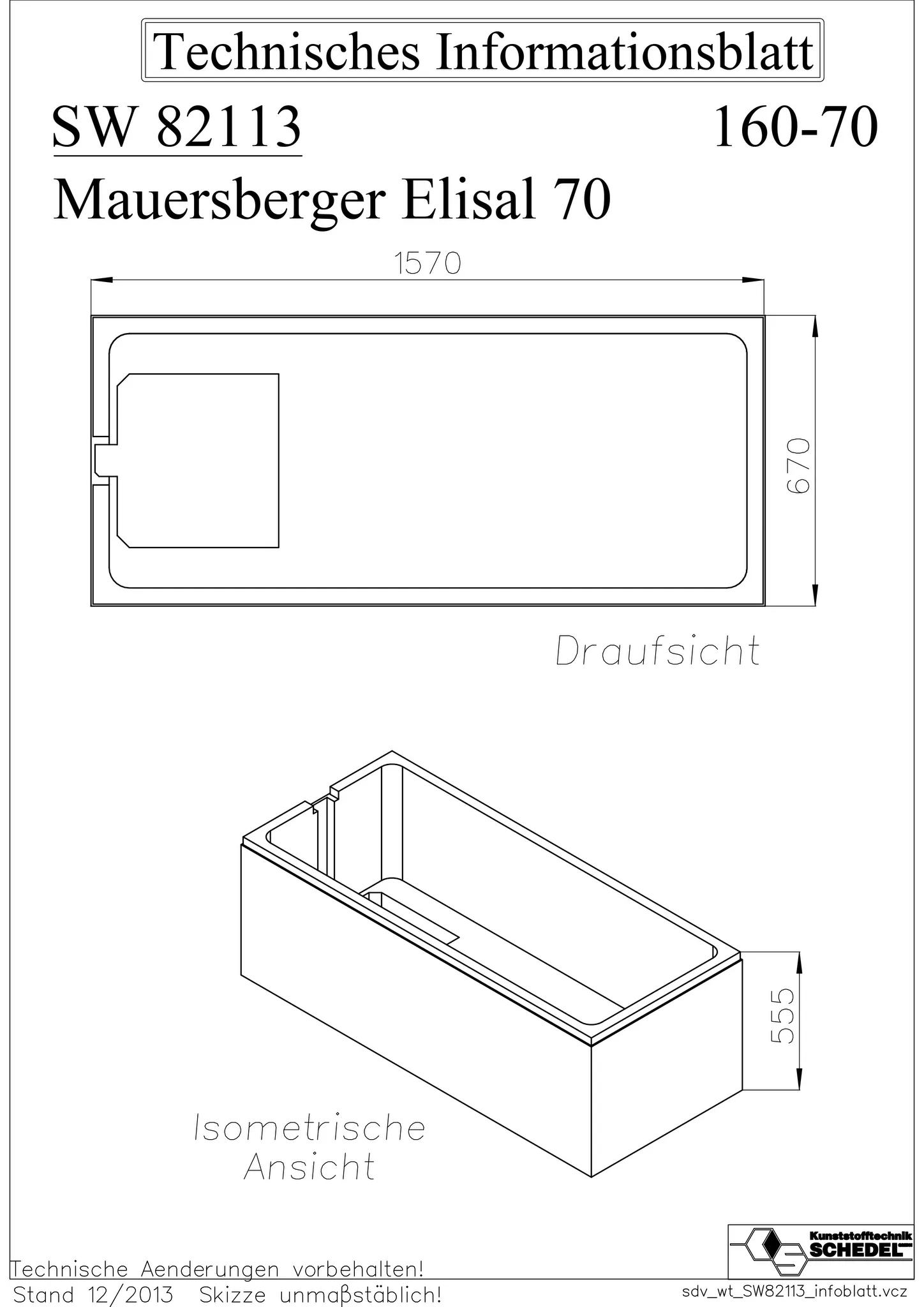 Mauersberger Styroporträger elisal 160⁄70 gerade