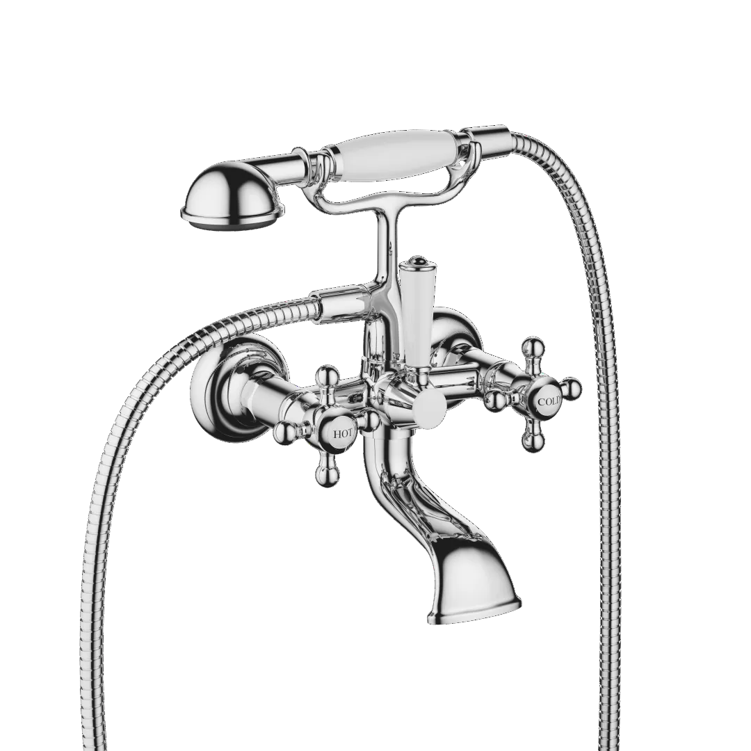 Wannenbatterie für Wandmontage mit Handbrausegarnitur MADISON Chrom 25023360 Wannenbatterie für Wandmontage mit Handbrausegarnitur MADISON Chrom 25023360