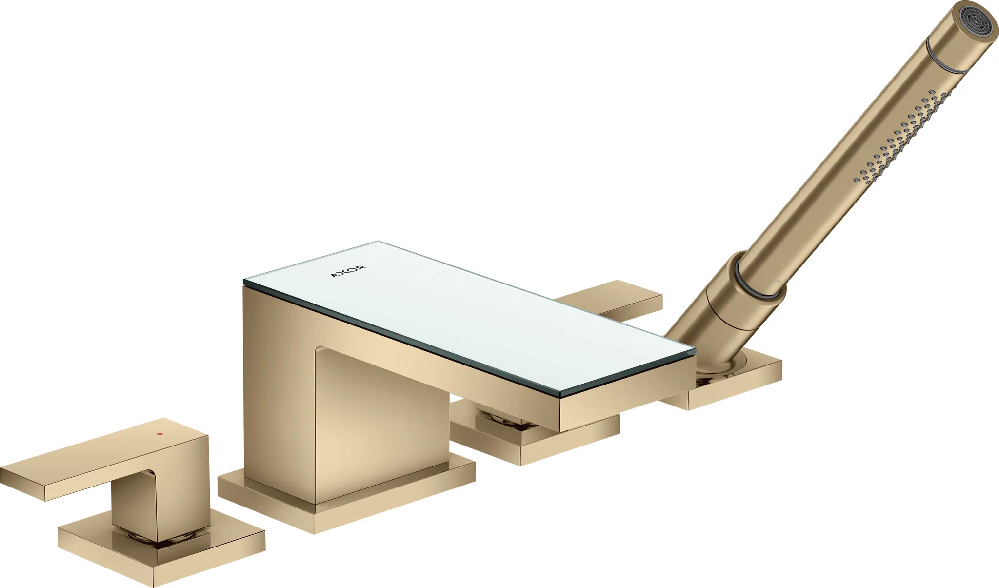 Hansgrohe AXOR MyEdition Mischer mit Platte 200 Glas, Spiegel Hansgrohe AXOR MyEdition Mischer mit Platte 200 Glas, Spiegel