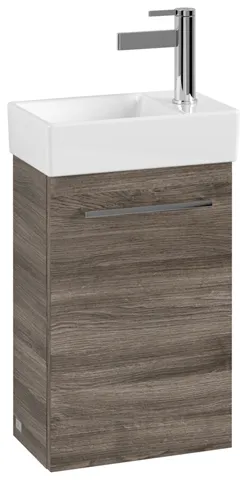 Villeroy & Boch Waschtischunterschrank mit Tür „Avento“ für Schrankwaschtisch 340 × 514 × 202 mm Stone Oak, Anschlag links, Soft Closing, 1 Tür