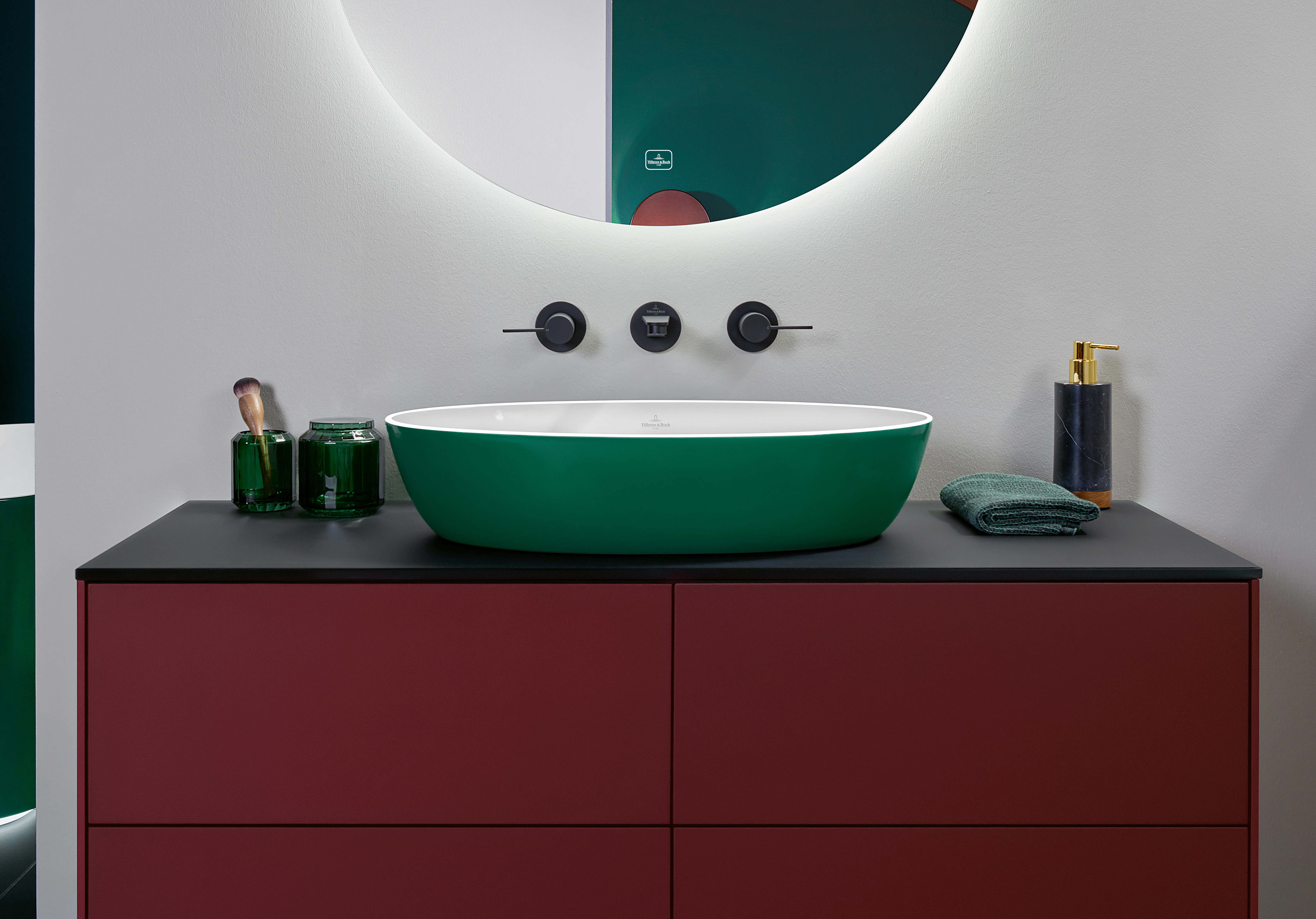 Zweihand-Unterputz-Armatur „Conum“ 18,9 cm Ausladung 205 mm in Matt Black Zweihand-Unterputz-Armatur „Conum“ 18,9 cm Ausladung 205 mm in Matt Black