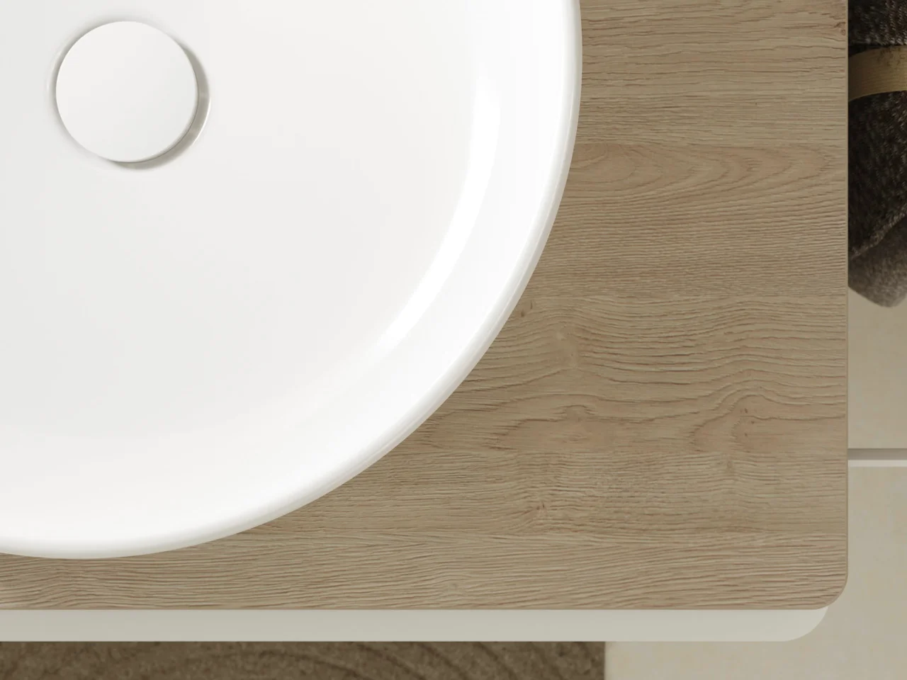 Hansgrohe Aufsatzwaschtisch Xuniva S, 400x400 mm, weiß, glänzend, SmartClean, ohne Hahnloch und Überlauf
