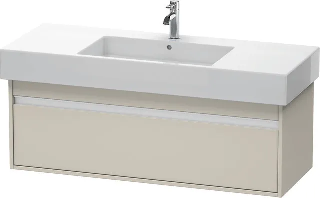 Duravit Waschtischunterschrank wandhängend „Ketho“ 120 × 41 × 45,5 cm Taupe Matt