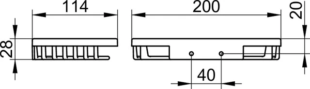 Duschablagen 24942010000 Schwammkorb abnehmbar verchromt