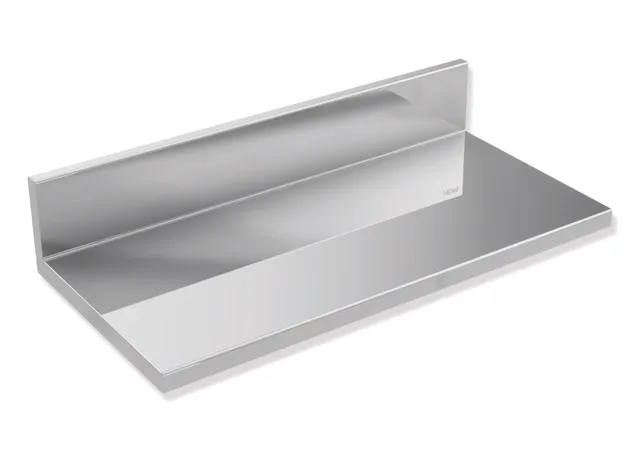Ablage, Metall, verchromt, Breite 200 mm, Höhe 40 mm, Tiefe 98 mm Ablage, Metall, verchromt, Breite 200 mm, Höhe 40 mm, Tiefe 98 mm