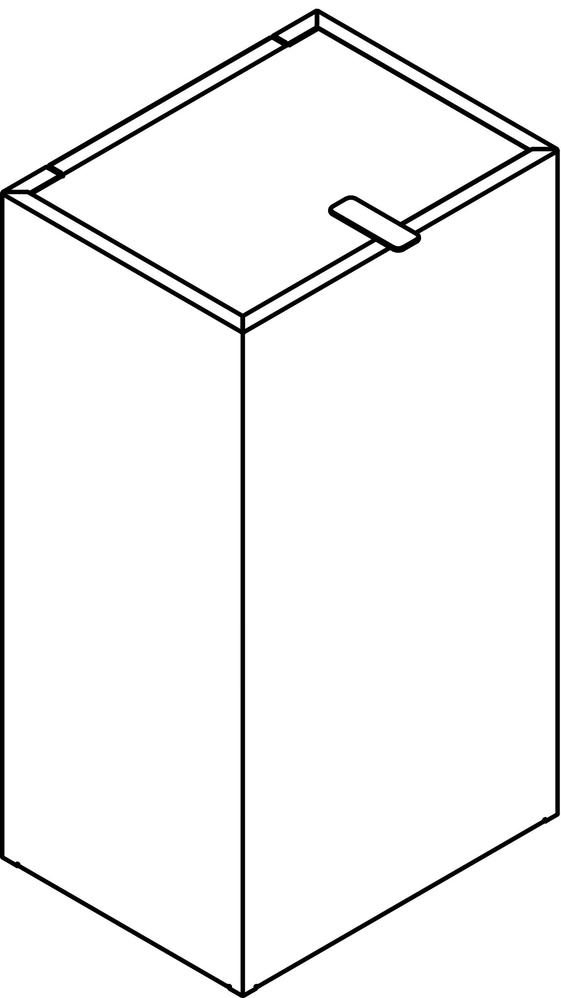 HEWI Papierabfallbehälter pulverbeschichtet „System 900“ 27,3 cm