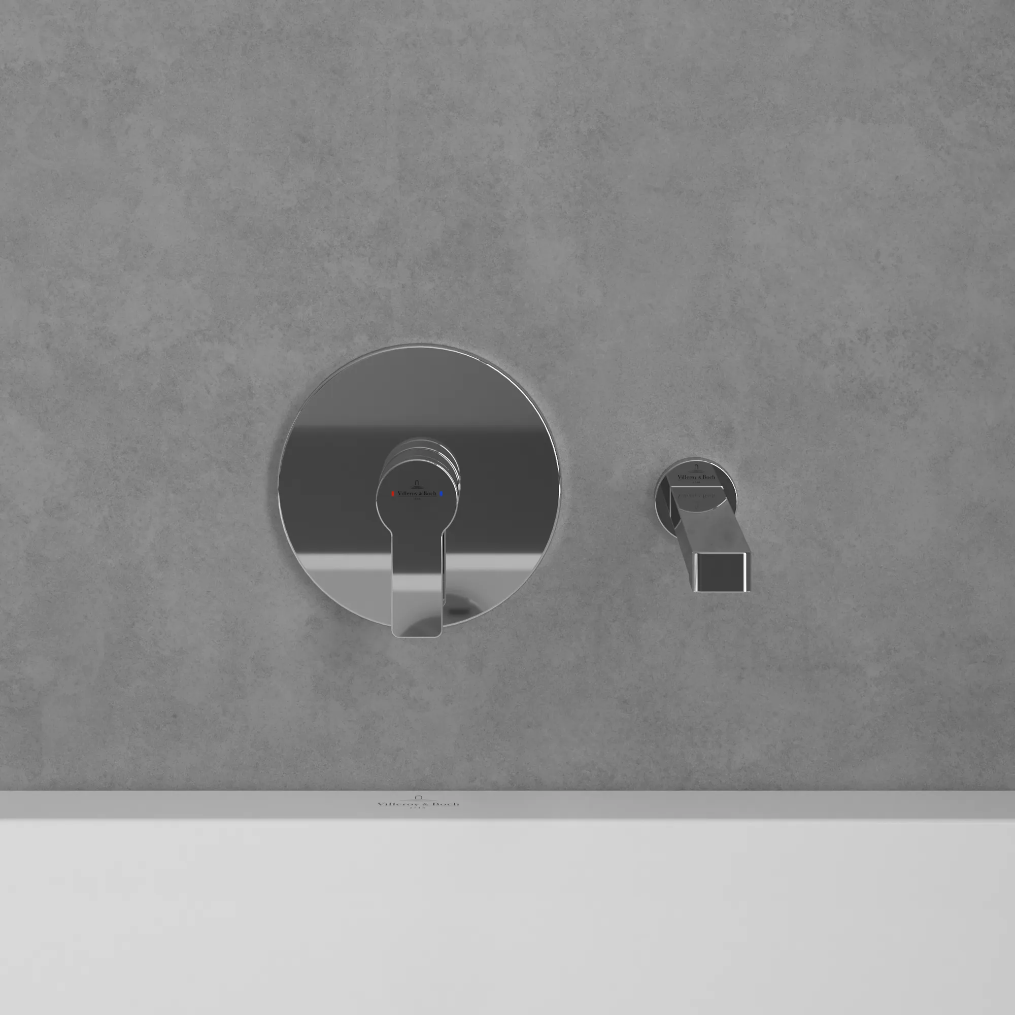 Einhand-Unterputz-Armatur „Architectura“ 3,6 cm in Chrom Einhand-Unterputz-Armatur „Architectura“ 3,6 cm in Chrom