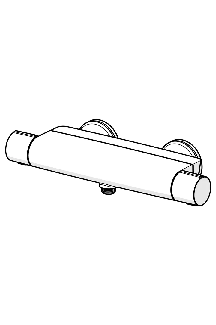 Hansa HansaOPTIMA Duscharmatur Wandmontage Thermostat Chrom
