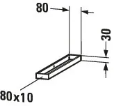 Duravit Handtuchhalter 8 × 3 × 54,8 cm in / /