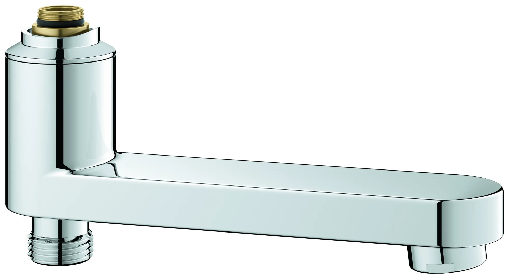 Schwenkauslauf 13450, mit integrierter Umstellung zwischen Dusche und Wanne durch Drehen des Auslaufs, zur Umrüstung von Brausearmaturen auf Wannenarmaturen, chrom Schwenkauslauf 13450, mit integrierter Umstellung zwischen Dusche und Wanne durch Drehen des Auslaufs, zur Umrüstung von Brausearmaturen auf Wannenarmaturen, chrom