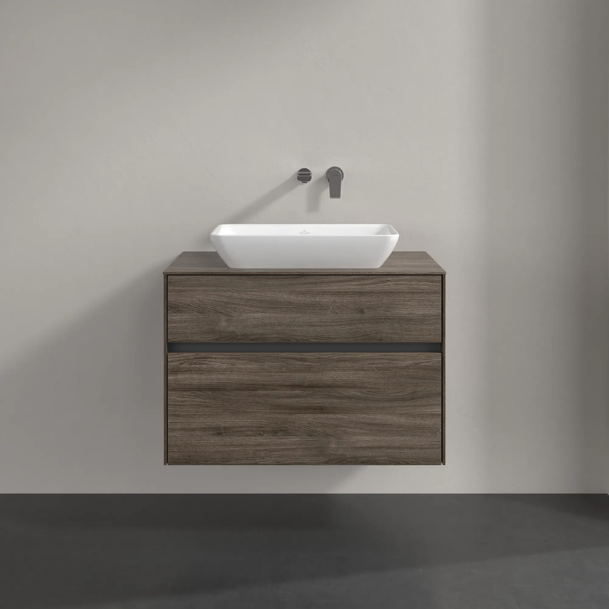 Villeroy & Boch Collaro Waschbeckenunterschrank C10800, 800x548x500mm, Stone Oak