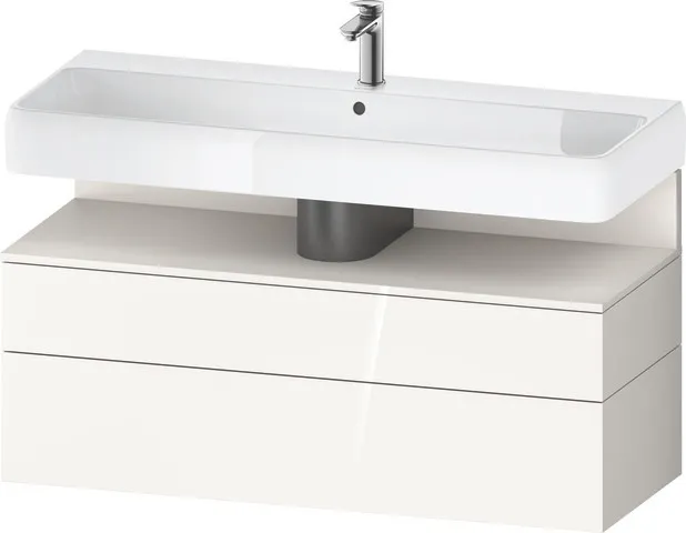 Duravit Waschtischunterschrank wandhängend „Qatego“ 119 × 59 × 47 cm, mit Beleuchtung