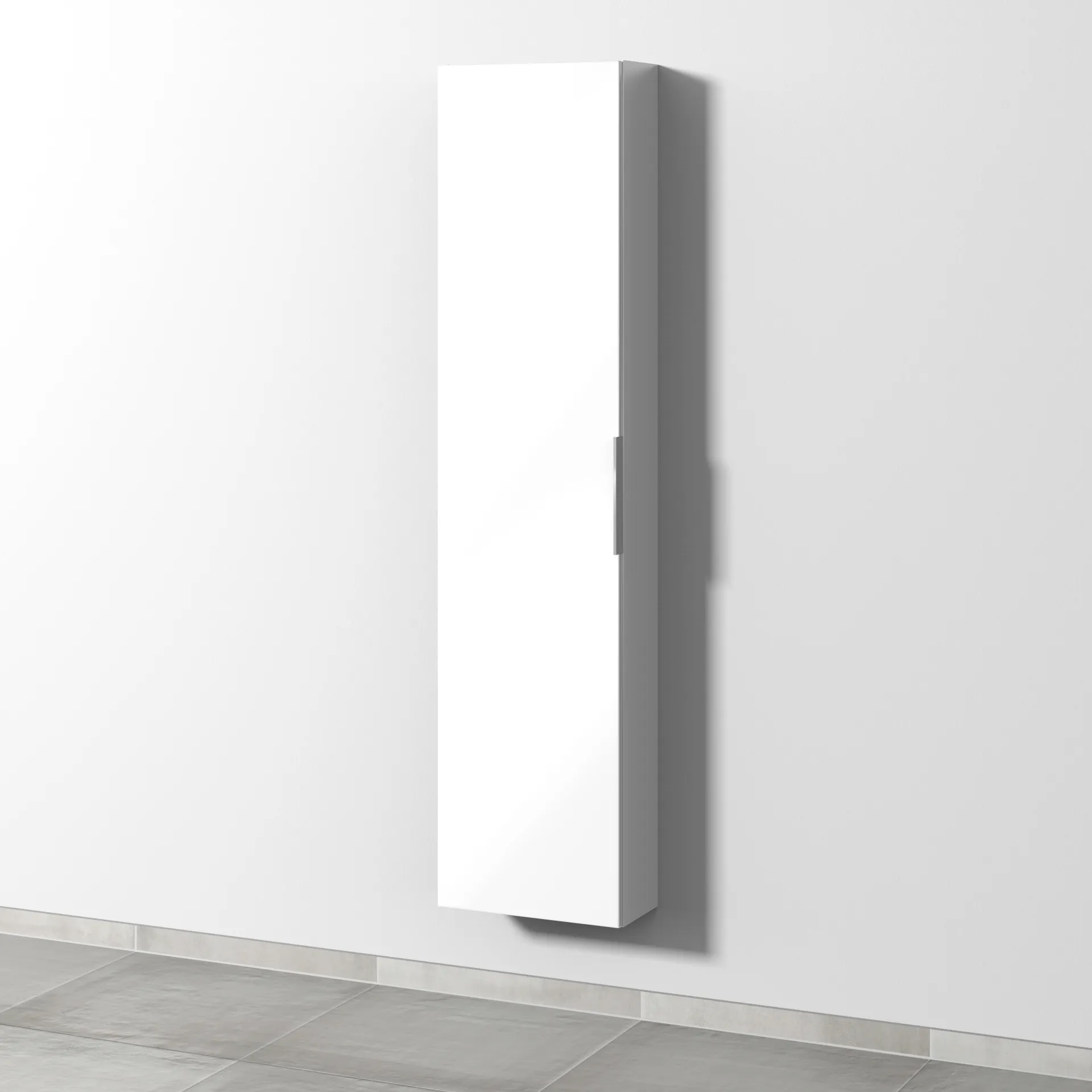 Sanipa Hochschrank „3way“ 400 × 1700 × 199 mm Anschlag links, in Weiß (glanz), Anschlag links