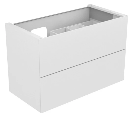 KEUCO Waschtischunterschrank mit Auszügen „Edition 11“ Anthrazit (Glas), Anthrazit (Lack, seidenmatt), Becken links, ohne Beleuchtung 1050 × 700 × 535 mm KEUCO Waschtischunterschrank mit Auszügen „Edition 11“ Anthrazit (Glas), Anthrazit (Lack, seidenmatt), Becken links, ohne Beleuchtung 1050 × 700 × 535 mm