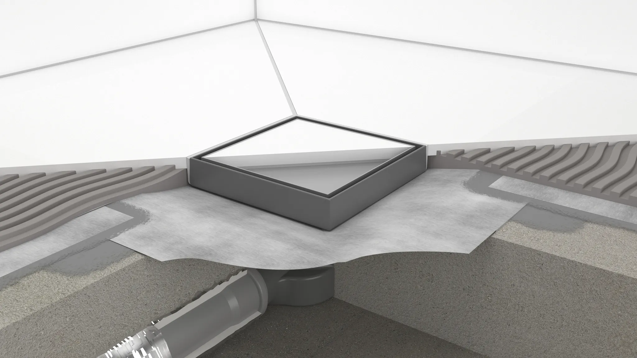 RainDrain Point Komplettset Punktablauf 150/150 Edelstahl gebürstet RainDrain Point Komplettset Punktablauf 150/150 Edelstahl gebürstet