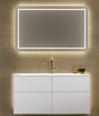 Villeroy & Boch Schrankwaschtisch Finion 4164A2, 1000x500x160 mm, weiß Alpin CeramicPlus, glänzend, TitanCeram, für 3-Loch-Armatur Villeroy & Boch Schrankwaschtisch Finion 4164A2, 1000x500x160 mm, weiß Alpin CeramicPlus, glänzend, TitanCeram, für 3-Loch-Armatur