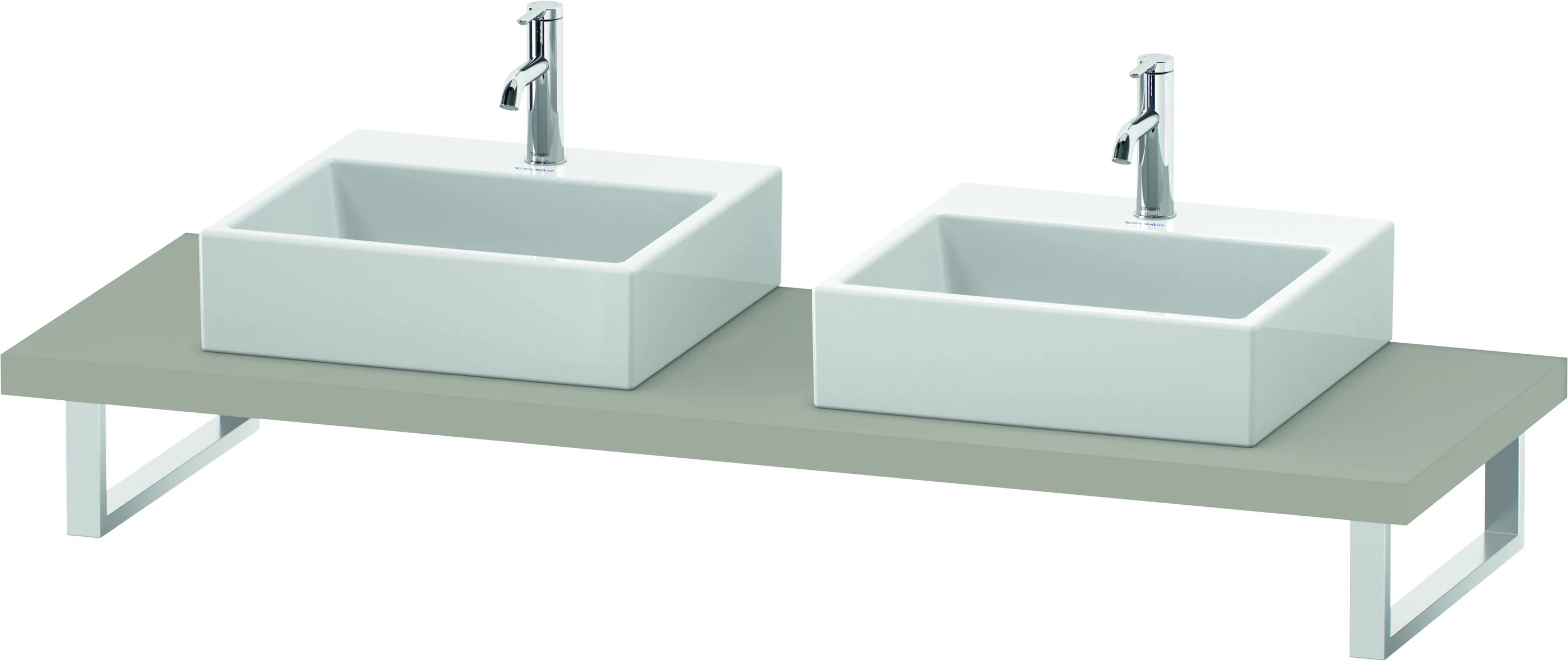 Duravit Konsole „DuraStyle“, links und rechts in Taupe Matt