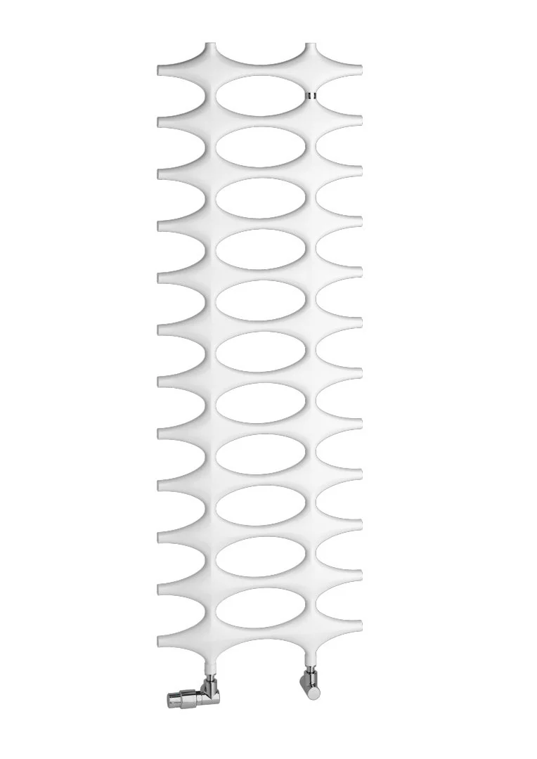Kermi Design-Heizkörper „Ideos®“ 75,8 × 152,6 cm in Weiß Soft (RAL 9016, matt)