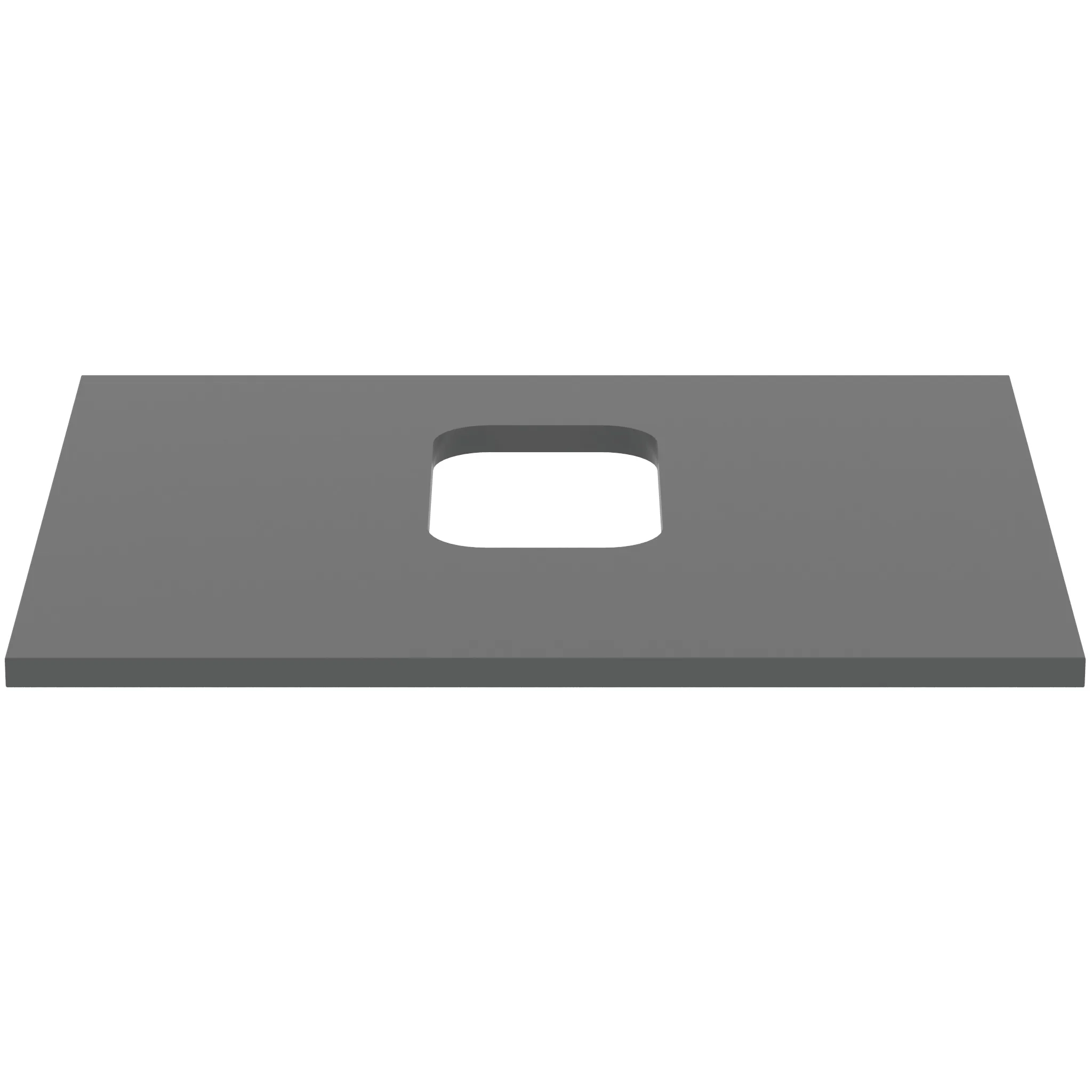 Waschtischplatte i.life B mittiger Ausschnitt für eine Schale 602x507x18mm Weiß matt Waschtischplatte i.life B mittiger Ausschnitt für eine Schale 602x507x18mm Weiß matt