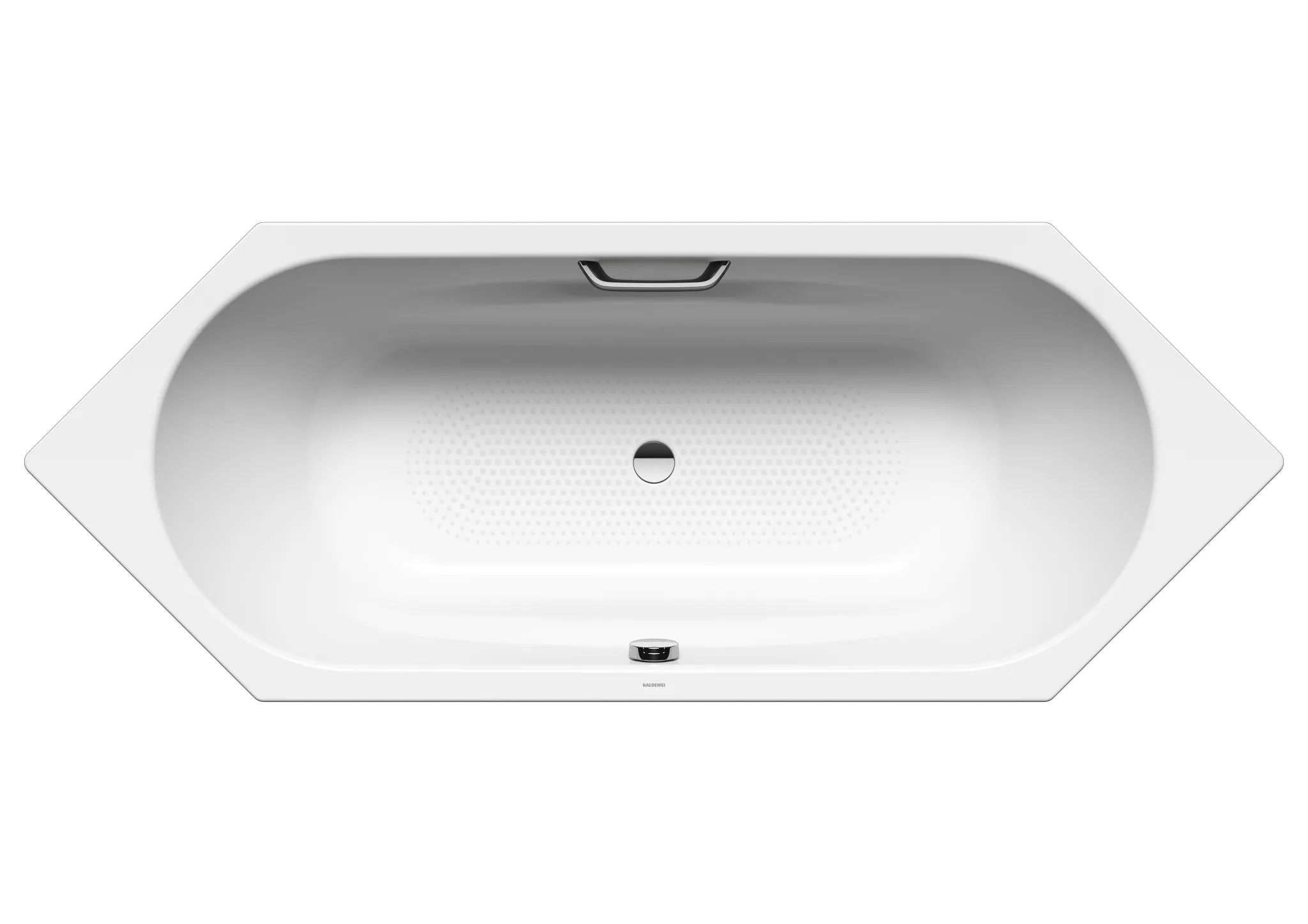 Kaldewei Badewanne „Vaio Duo 6“ 210 × 80 cm, mit Grifflochbohrungen in alpinweiß