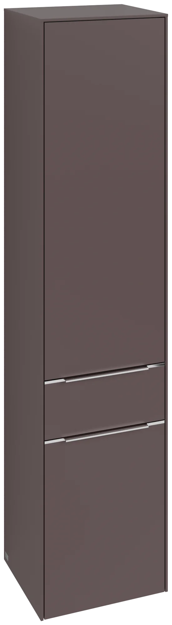 Villeroy & Boch Hochschrank Subway 3.0 Eckig Dark Berry, 400x1710x346mm, 2 Türen, 1 Auszug, SoftClosing