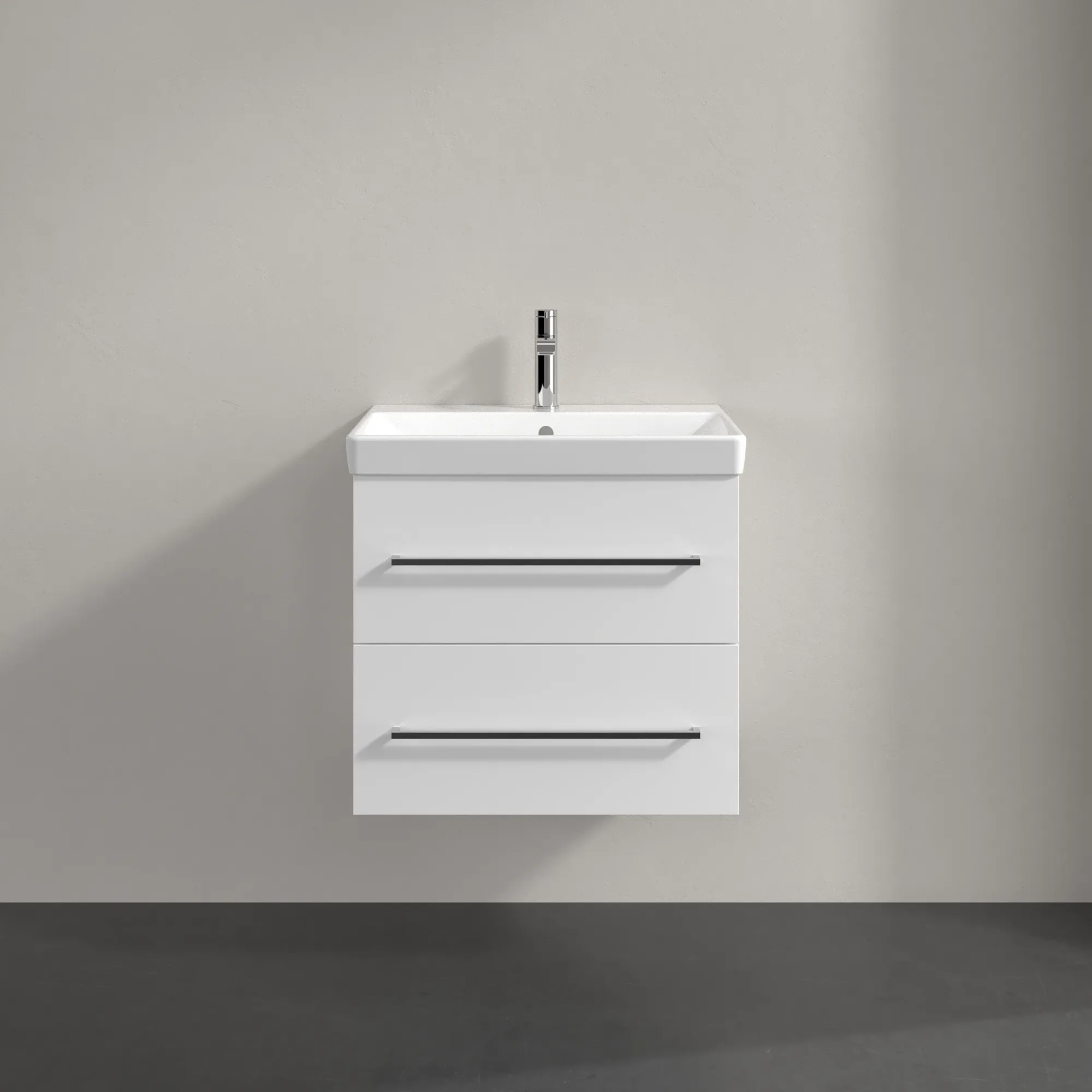 Villeroy & Boch Avento Waschbeckenunterschrank A88900, 576x514x484mm, 2 Auszüge, Brilliant White
