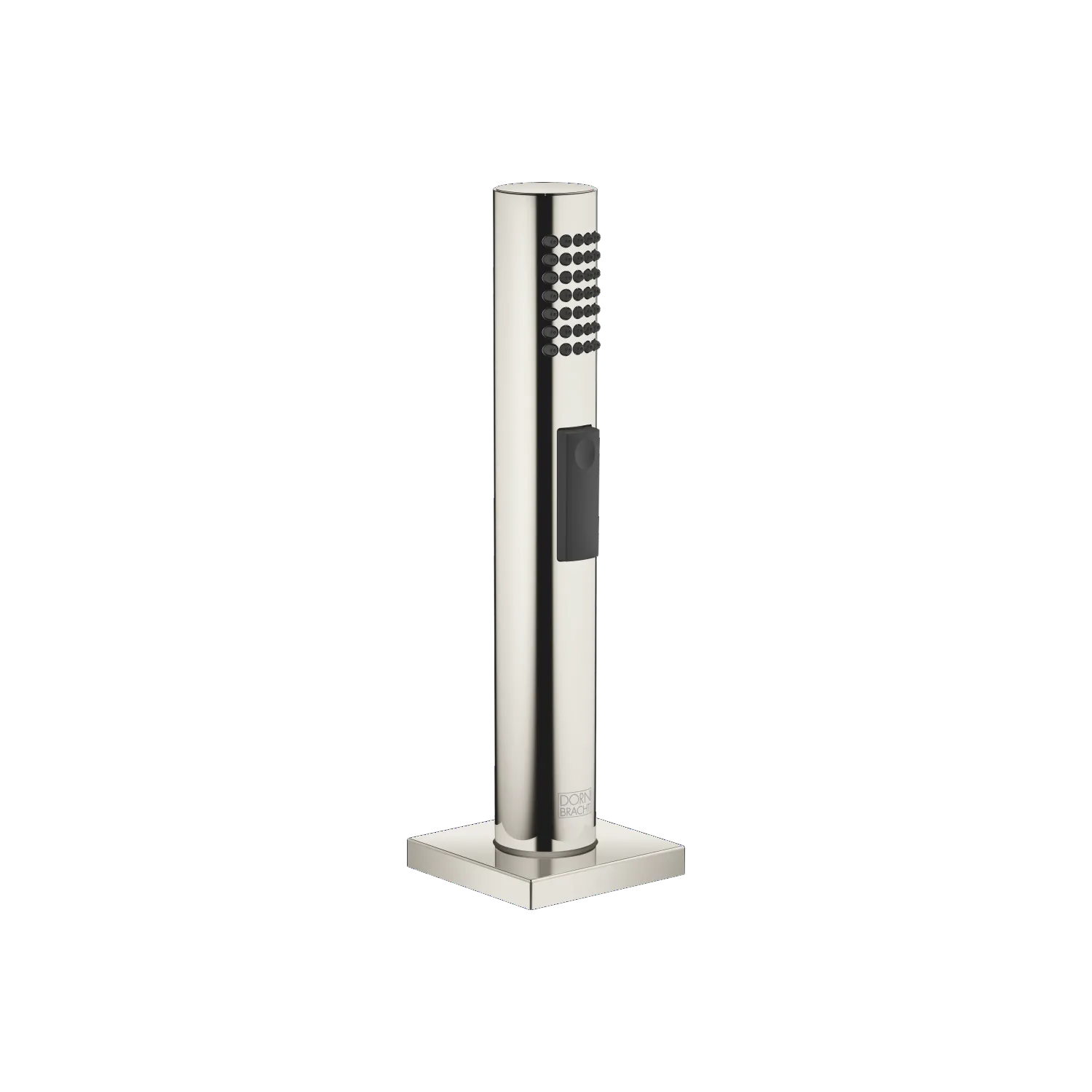 Dornbracht Spülbrausegarnitur - Platin, eckige Rosette, Brausestrahl, automatischer Umschalter, Armaturenhöhe 190 mm, Bohrungsdurchmesser 32 mm,