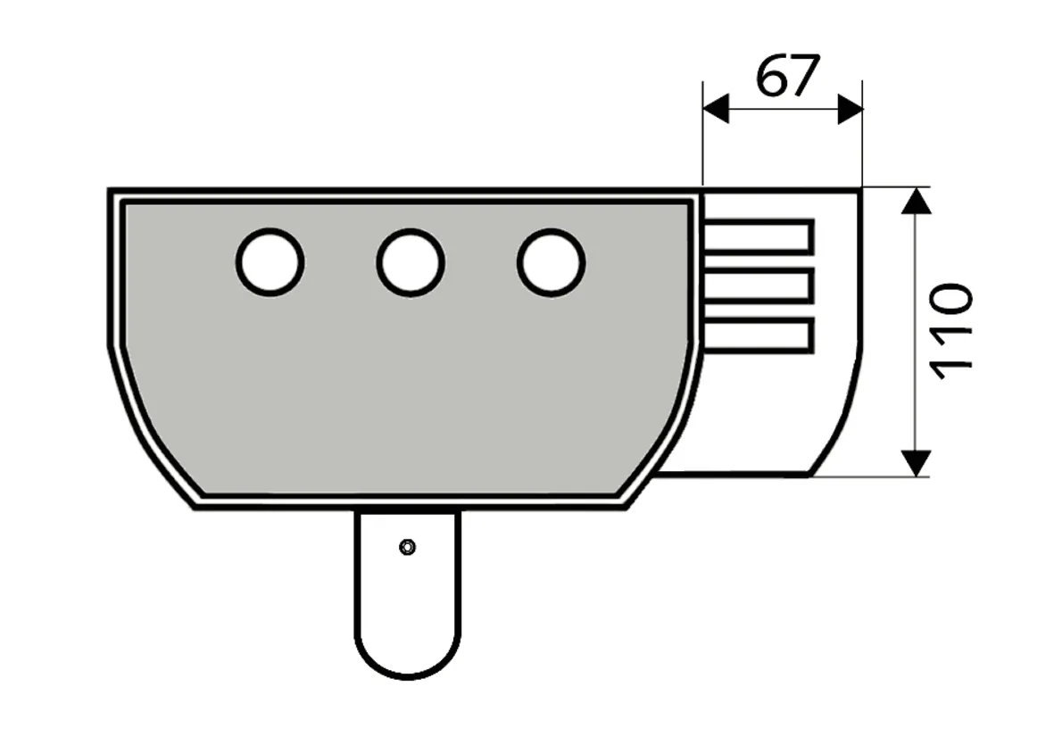 Ablageschale Duschpaneel LINUS, Aluminium eloxiert Ablageschale Duschpaneel LINUS, Aluminium eloxiert