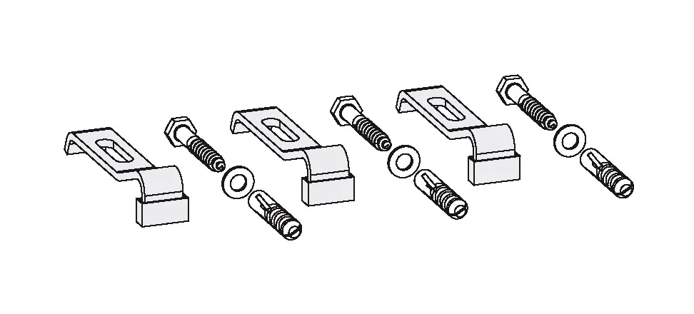 VitrA Zubehör Wannenrandklemmstück 3 Stück