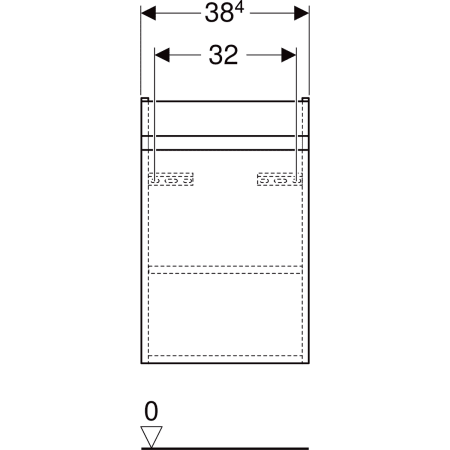 Renova Plan Unterschrank für Handwaschbecken, mit einer Tür: 38.4x60.5x30.8cm, Breite Waschtisch=45cm, Nussbaum hickory hell Renova Plan Unterschrank für Handwaschbecken, mit einer Tür: 38.4x60.5x30.8cm, Breite Waschtisch=45cm, Nussbaum hickory hell