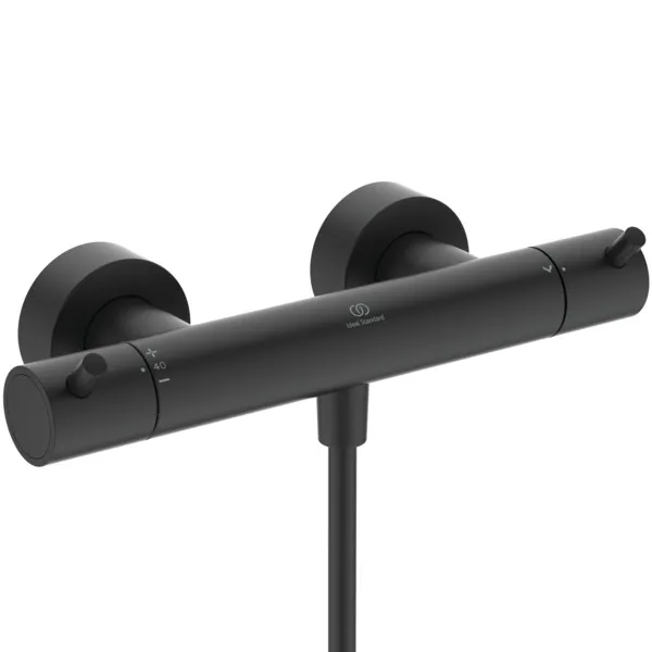 Ideal Standard Brausethermostat Aufputz Ceratherm T125 Pin-Griffe Silk Black Ideal Standard Brausethermostat Aufputz Ceratherm T125 Pin-Griffe Silk Black