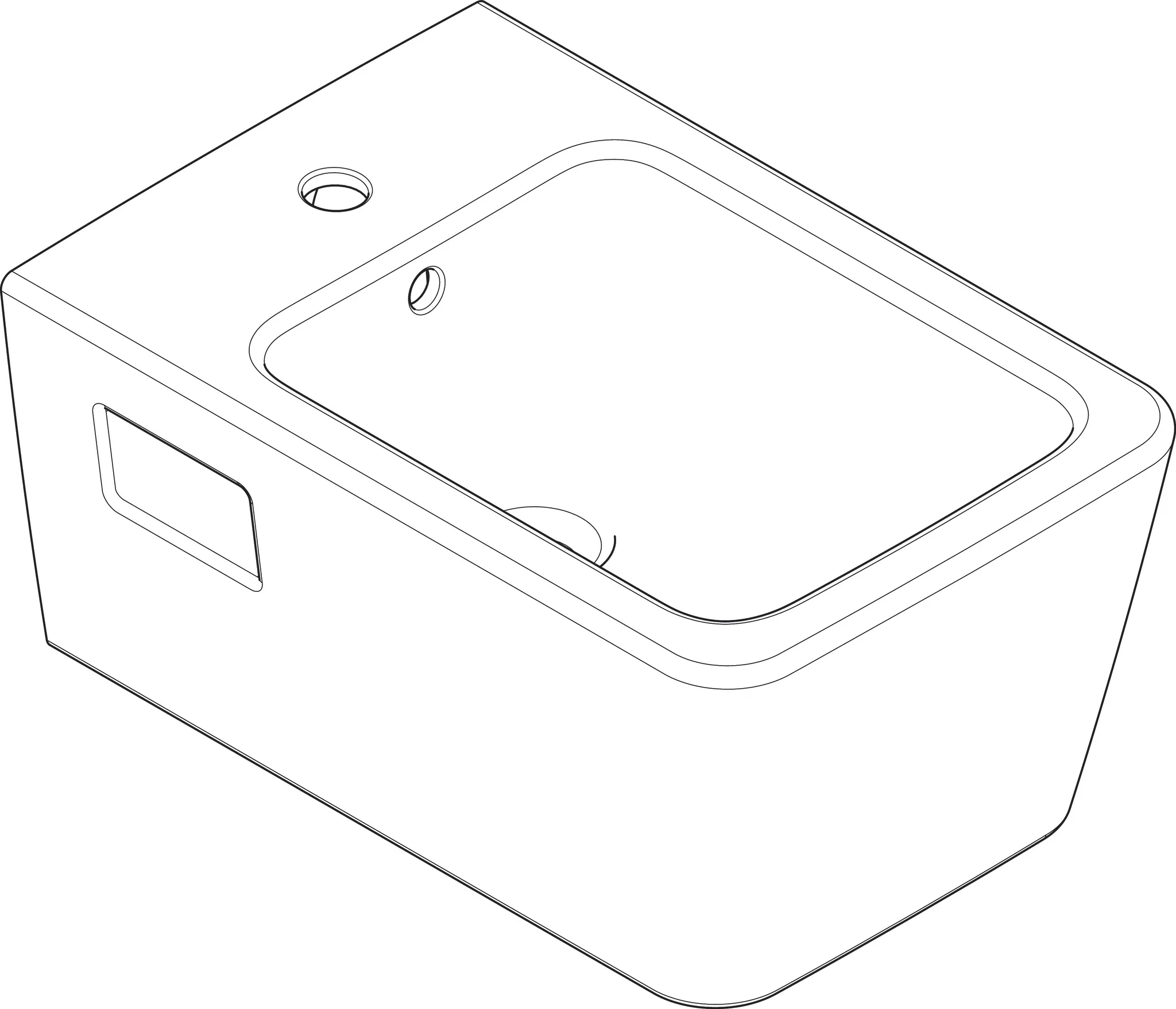 Hansgrohe EluPura Original Q Wand Bidet mit Hahnloch und Überlauf, SmartClean, Weiß Hansgrohe EluPura Original Q Wand Bidet mit Hahnloch und Überlauf, SmartClean, Weiß