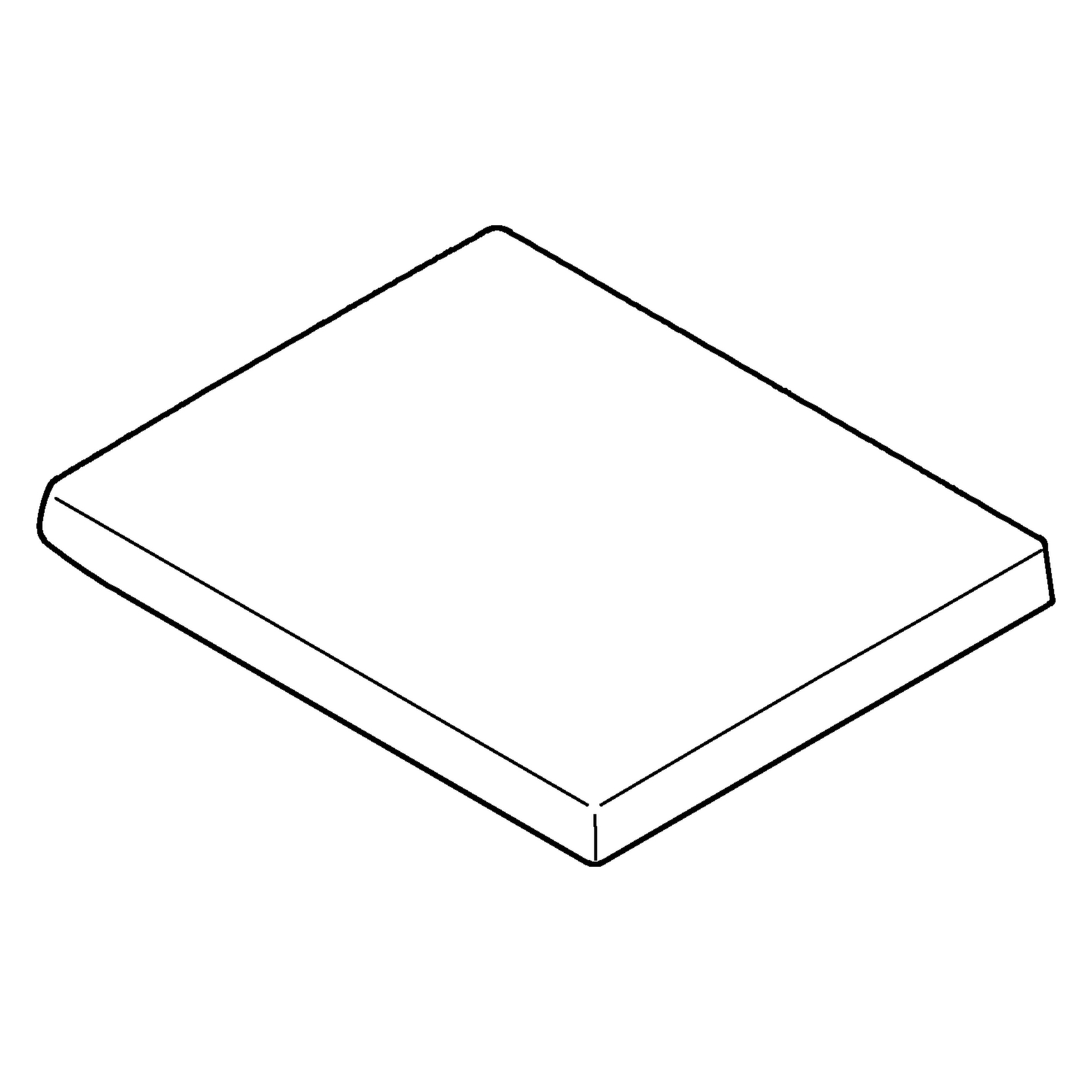 WC-Sitz Cube Keramik 39488, mit Deckel, Soft Close, werkzeuglos abnehmbar, Duroplast, alpinweiß