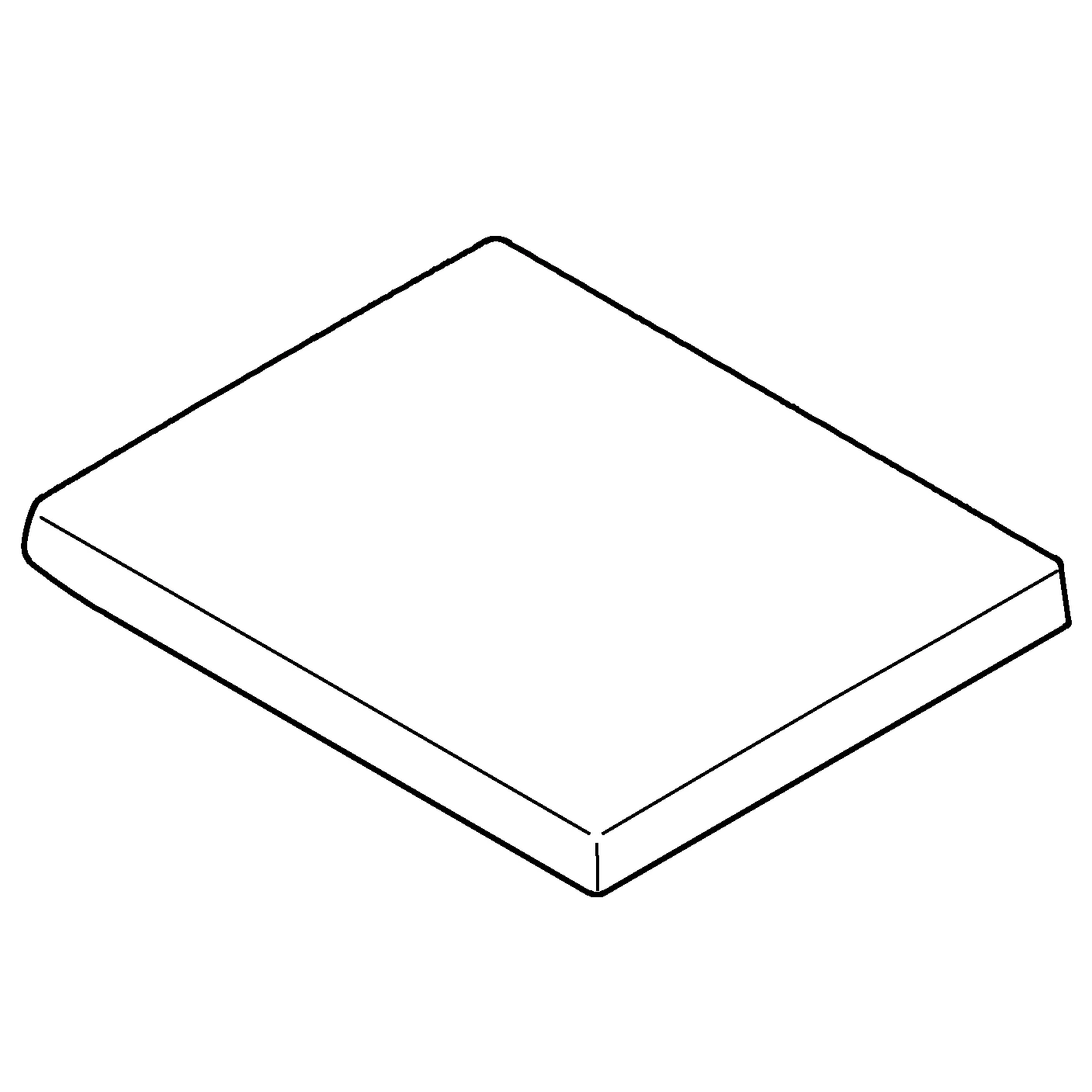 WC-Sitz Cube Keramik 39488, mit Deckel, Soft Close, werkzeuglos abnehmbar, Duroplast, alpinweiß