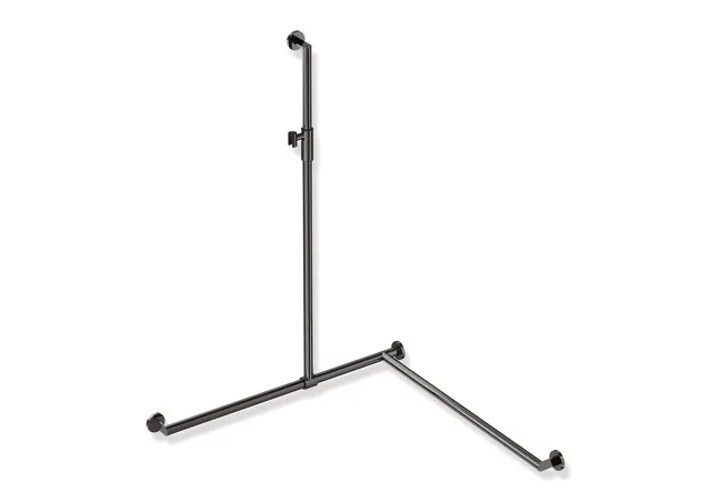 HEWI Duschhandlauf System 900 PG93, Edelstahl, PVD, schwarzchr glzd HEWI Duschhandlauf System 900 PG93, Edelstahl, PVD, schwarzchr glzd