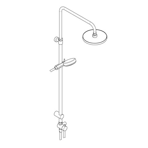 Kludi DIVE S Dive S 3S chrom, Dual Shower System DN 15, Oberfläche: 05 chrom