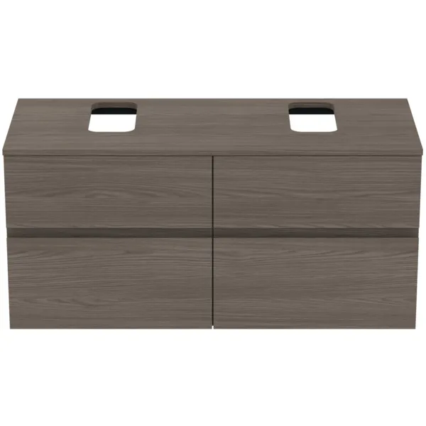 Ideal Standard Waschtischunterschrank „Finesse“ 120,2 × 55,8 × 50,5 cm Ulme dunkel Ideal Standard Waschtischunterschrank „Finesse“ 120,2 × 55,8 × 50,5 cm Ulme dunkel