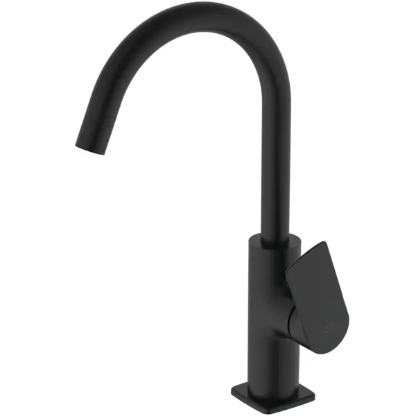 Einhand-Waschtischarmatur „Ceralife C“ Ausladung 150 mm in Silk Black