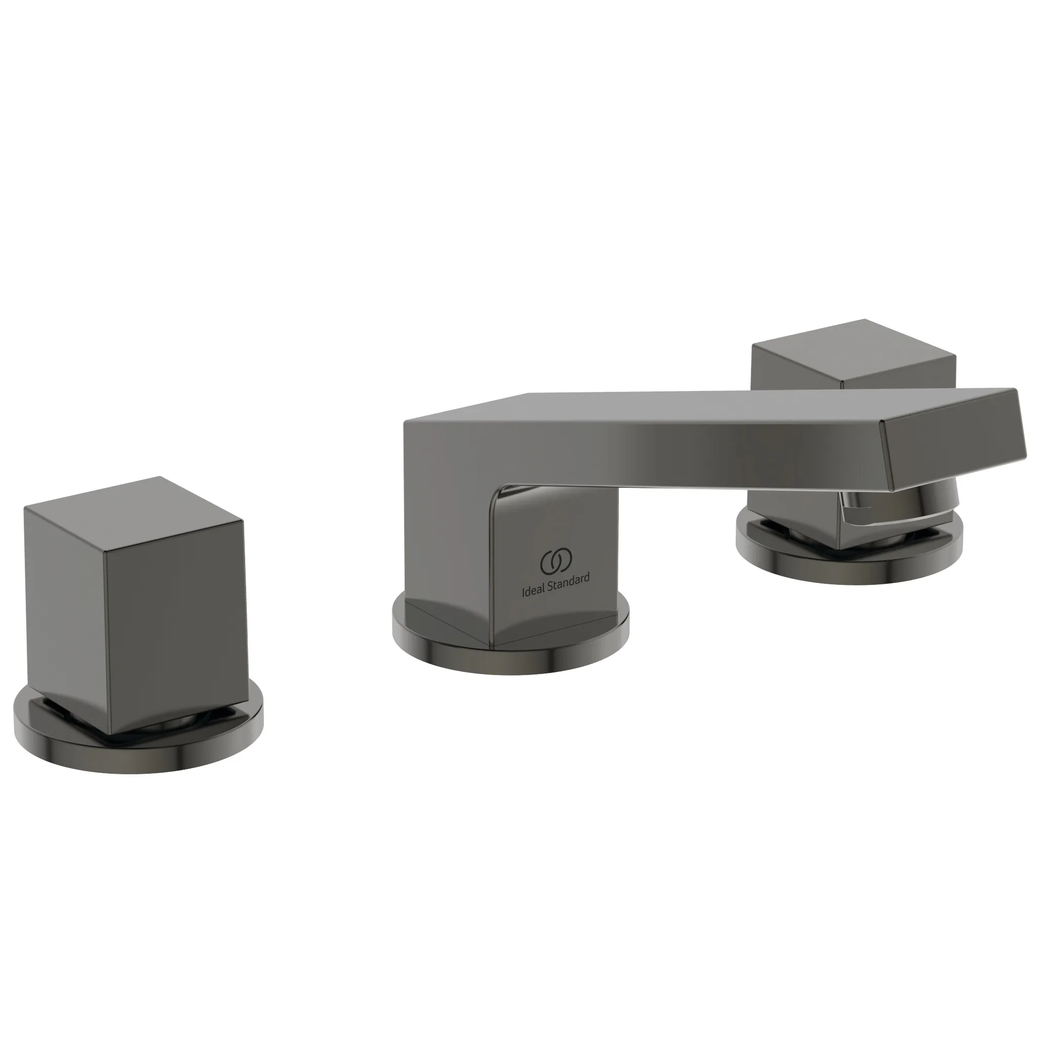 Ideal Standard 3-Loch-Waschtischarmatur Extra Ausladung 140mm Magnetic Grey